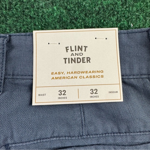 Flint and Tinder Pants Blueish Gray Athletic Tapered Fit Chino Trouser Men 32x32 - Picture 4 of 8